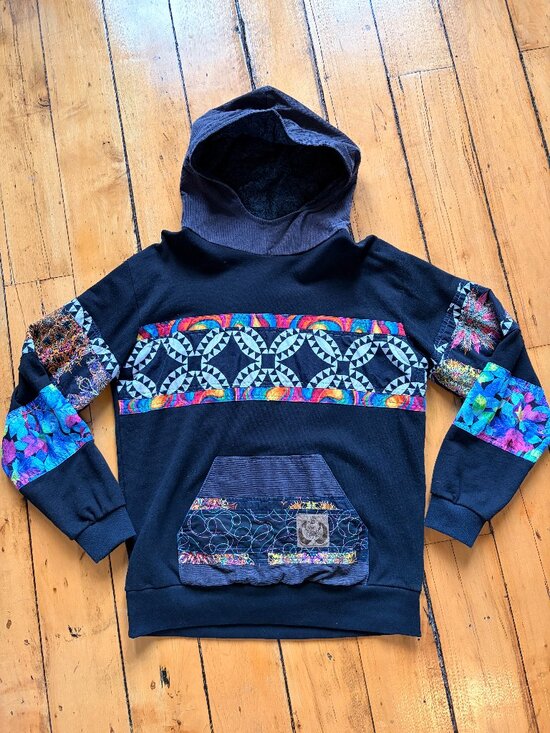 Lobo Creations Other - Lobo Creations Handmade Patchwork Festival Rave Hoodie M